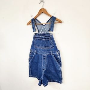 Vintage Denim 90s Short Overalls